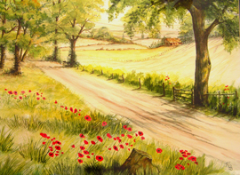 Wolds Lane painting for TCT auction